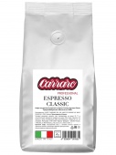 Кофе в зернах Carraro Espresso Classic 1кг     производства Италия для приготовления в гейзерной кофеварке