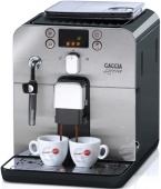 Маталлическая Автоматическая кофемашина Gaggia Brera black  с ручным капучинатором.