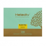Чай в пакетиках heladiv Professional Line black 100 пакетов в САШЕ  для офиса