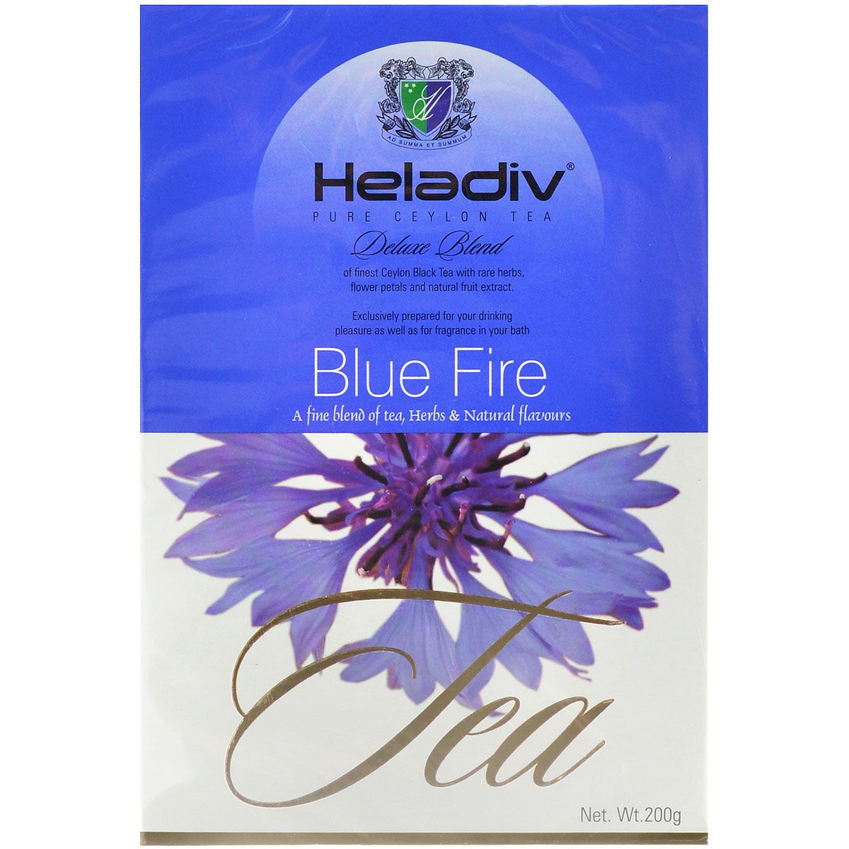 Чай листовой HELADIV BLUE FARE (чёрный с васильком) 200гр