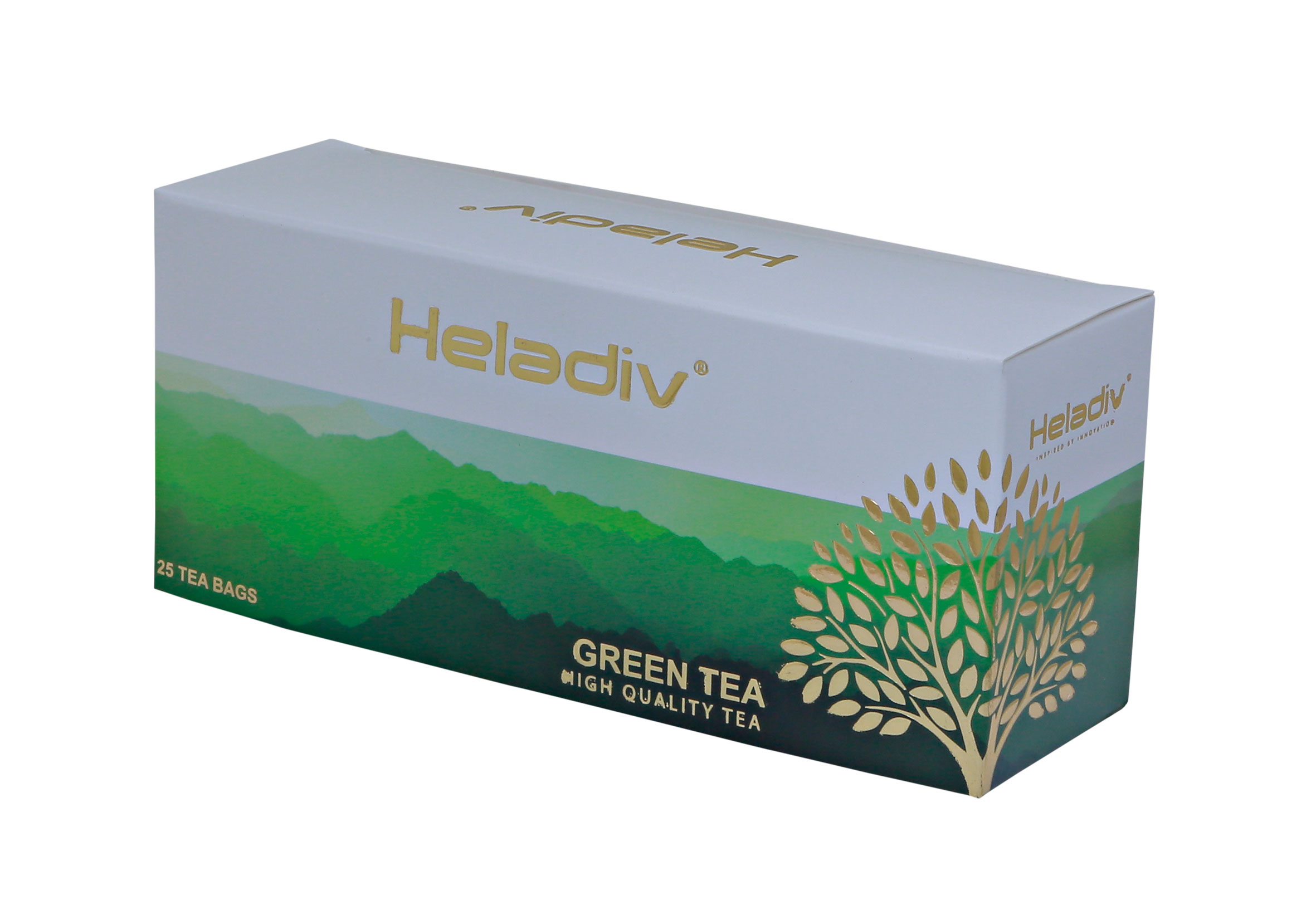 Чай в пакетиках heladiv green tea 25 пакетов