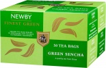 Чай в пакетиках Newby Green Sencha (Ньюби Зеленая Сенча) 50 пакетиков для офиса