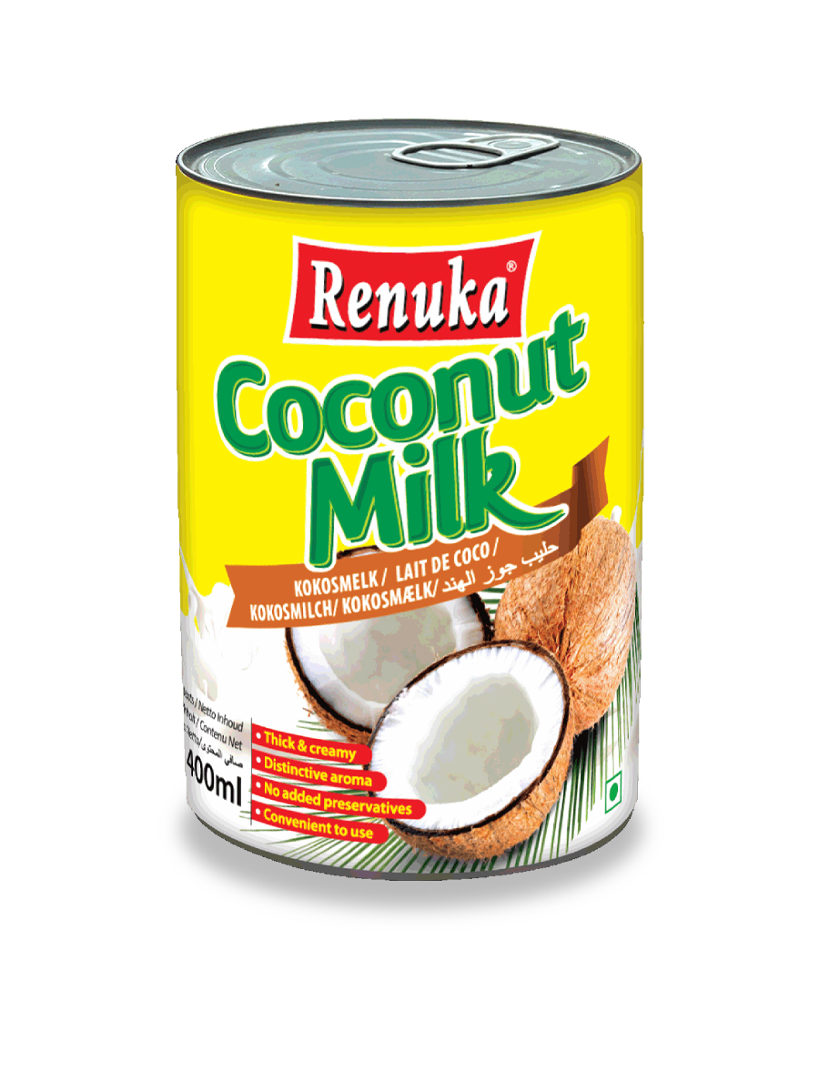 Молоко растительное кокосовое Renuka Coconut Milk (жирность 17%), 400 мл.