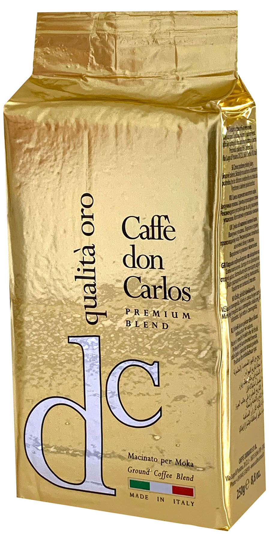 Кофе молотый Carraro Don Carlos Qualita Oro (Карраро Куалита Оро) 250 г